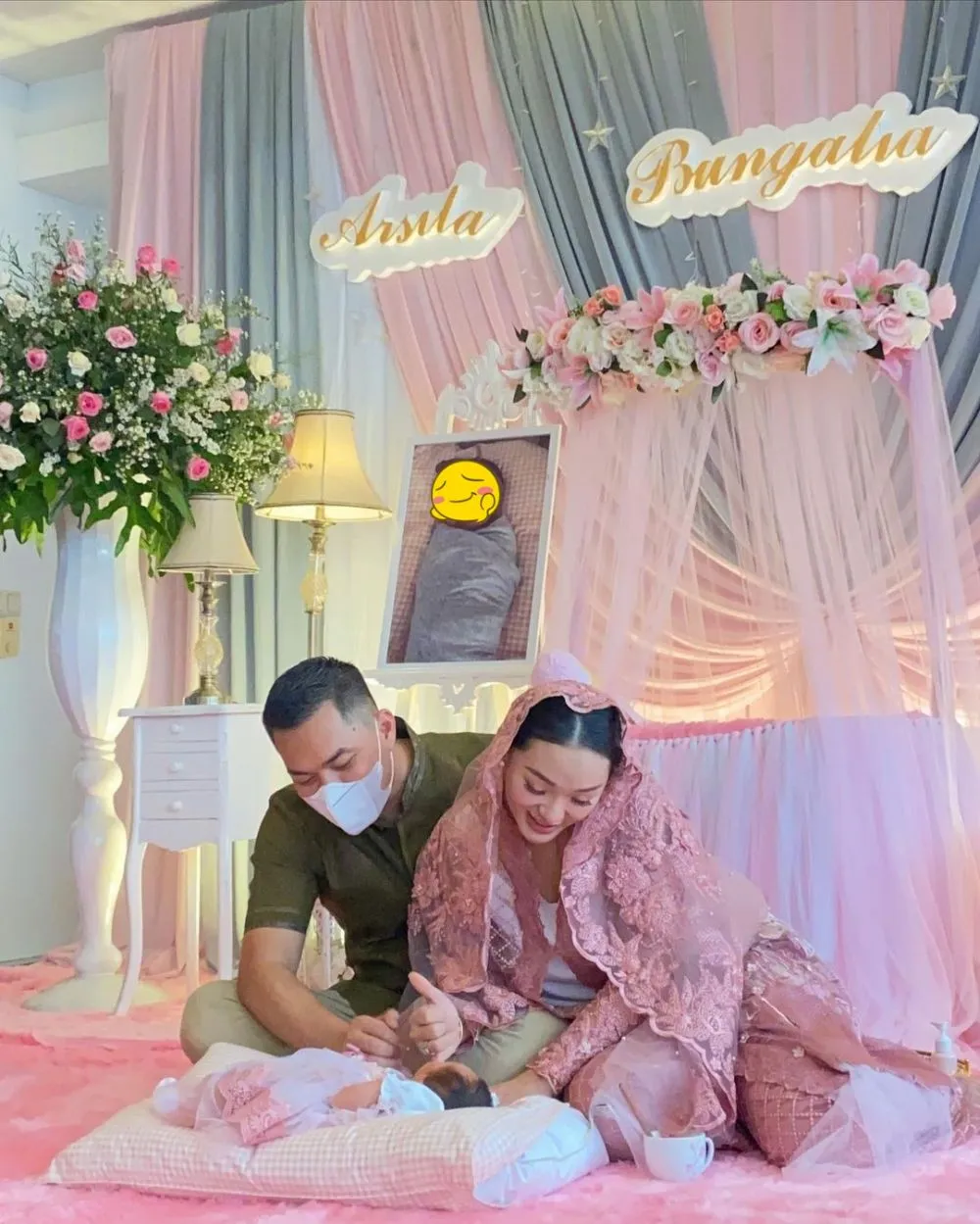 Momen akikah 9 anak penyanyi Instagram