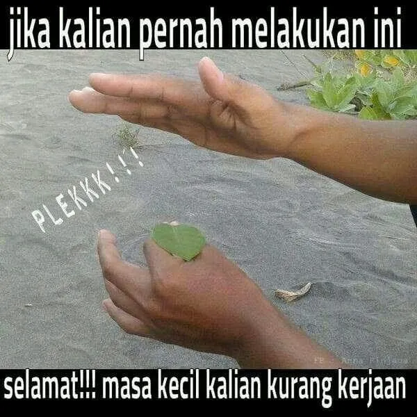 kebiasaan gabut anak 90an © Facebook