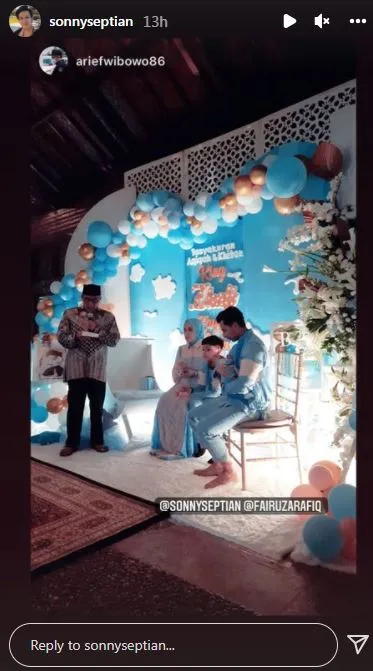 Momen akikah dan khitan anak Fairuz A Rafiq © berbagai sumber Momen akikah dan khitan anak Fairuz A Rafiq © berbagai sumber