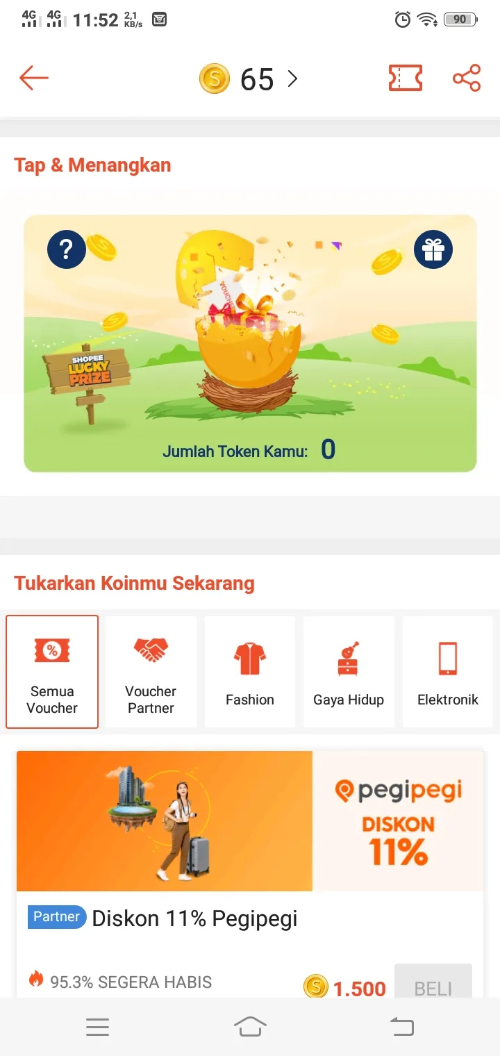 Cara mendapatkan koin Shopee © 2022 brilio.net