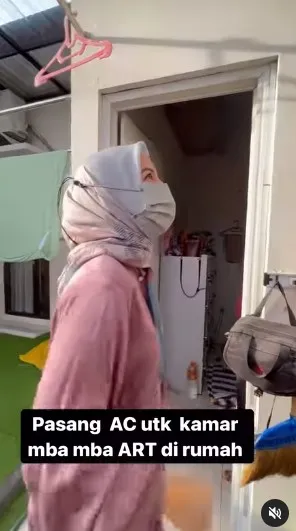 Penampakan kamar ART Tya Ariestya © Instagram Penampakan kamar ART Tya Ariestya © Instagram