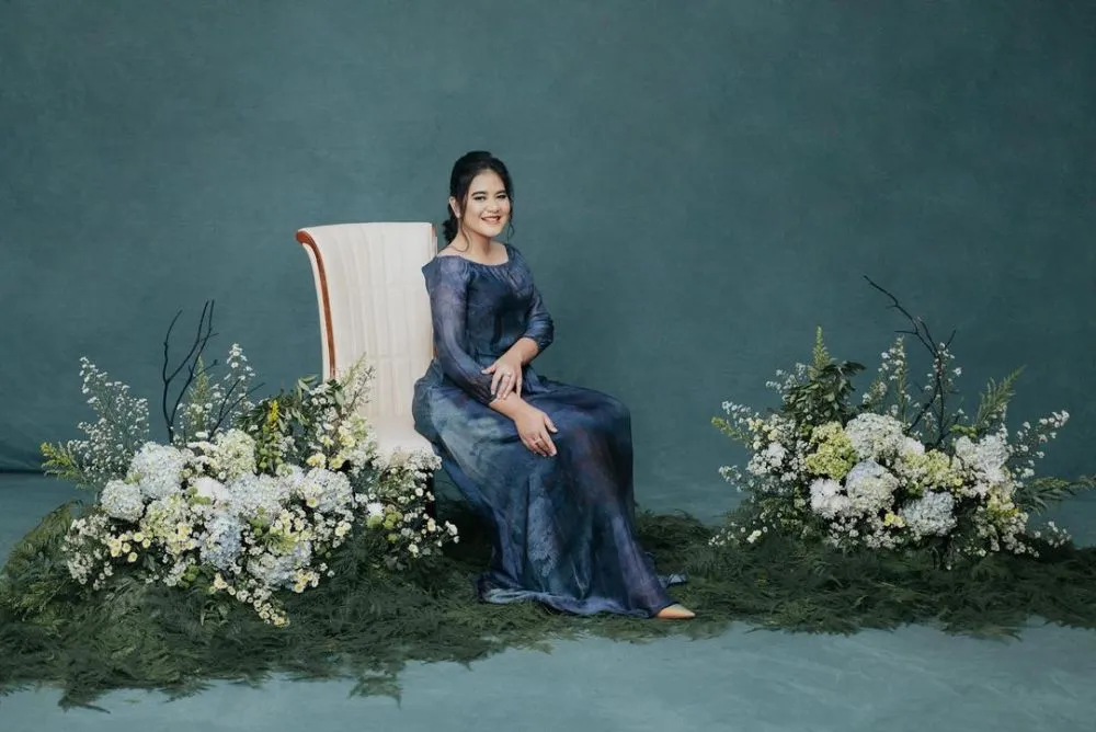 Pemotretan Kahiyang Ayu pakai gaun biru © Instagram Pemotretan Kahiyang Ayu pakai gaun biru © Instagram