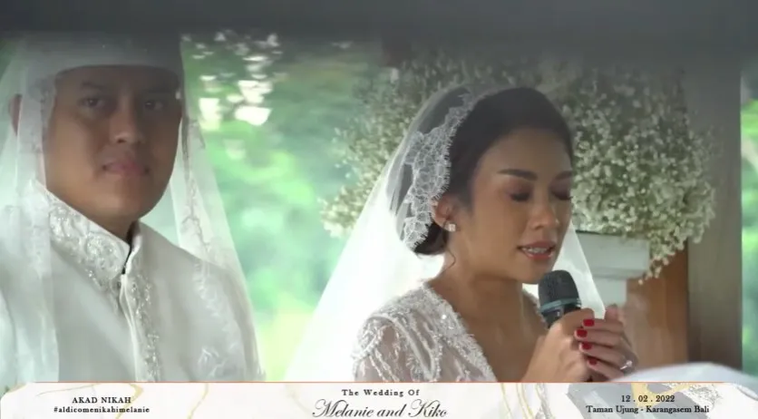 momen pernikahan Melanie Putria di Bali © berbagai sumber momen pernikahan Melanie Putria di Bali © berbagai sumber