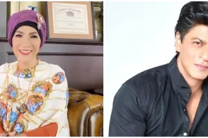 Potret kenangan Dorce mangung bareng Shah Rukh Khan, dapat kecupan