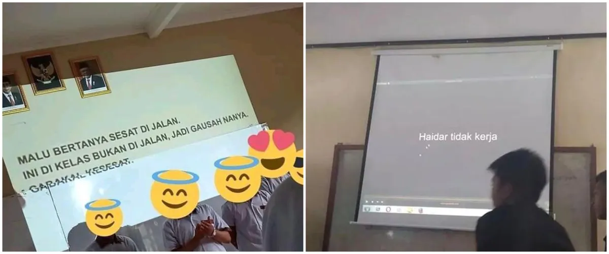 13 Momen lucu siswa lagi presentasi, ada-ada aja tingkahnya