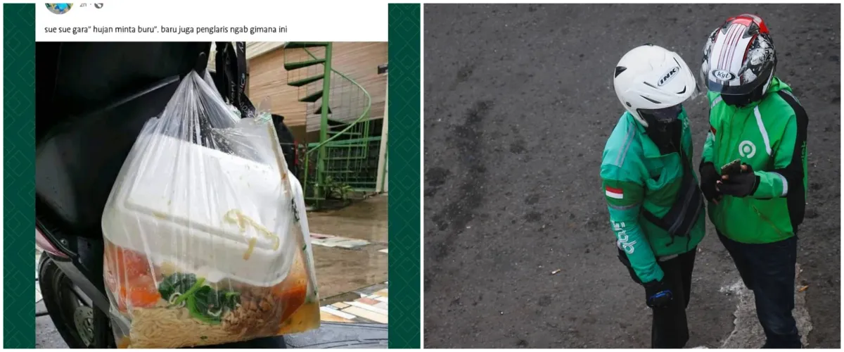 11 Status FB lucu driver ojek online curhat antar makanan, kocak