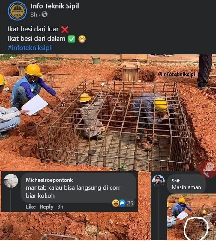 status fb ada kejanggalan lucu © Instagram