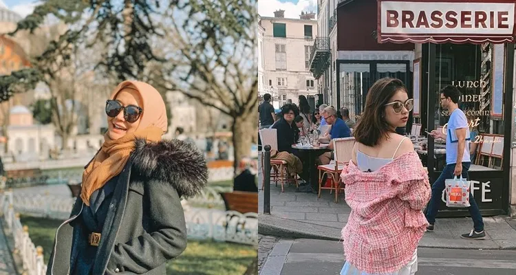 beda gaya Marissya Icha & Rebecca Klopper © berbagai sumber