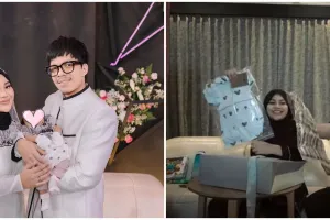 11 Potret kado akikah anak Aurel dan Atta, banyak barang branded