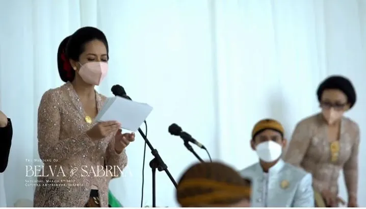 momen pernikahan belva dan sabrina © YouTube momen pernikahan belva dan sabrina © YouTube