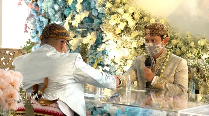 momen pernikahan belva dan sabrina © YouTube momen pernikahan belva dan sabrina © YouTube