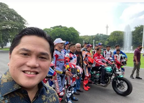 Momen parade pembalap MotoGP di Jakarta © berbagai sumber