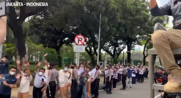 Momen parade pembalap MotoGP di Jakarta © berbagai sumber