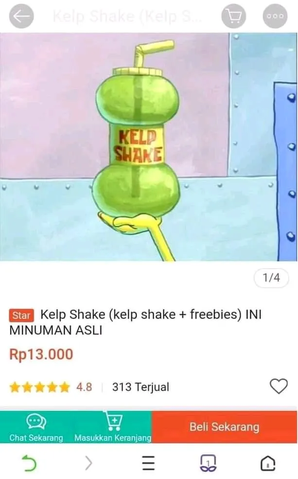 benda kartun spongebob dijual online © berbagai sumber benda kartun spongebob dijual online © berbagai sumber