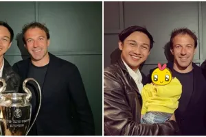 9 Momen Caesar Hito bertemu Alessandro Del Piero di Milan