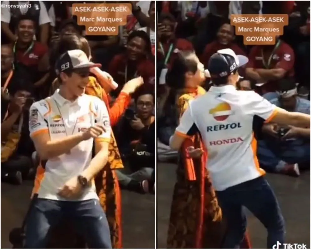 marc marquez joget dangdut © TikTok