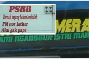 7 Singkatan lucu di belakang truk ini bikin semringah