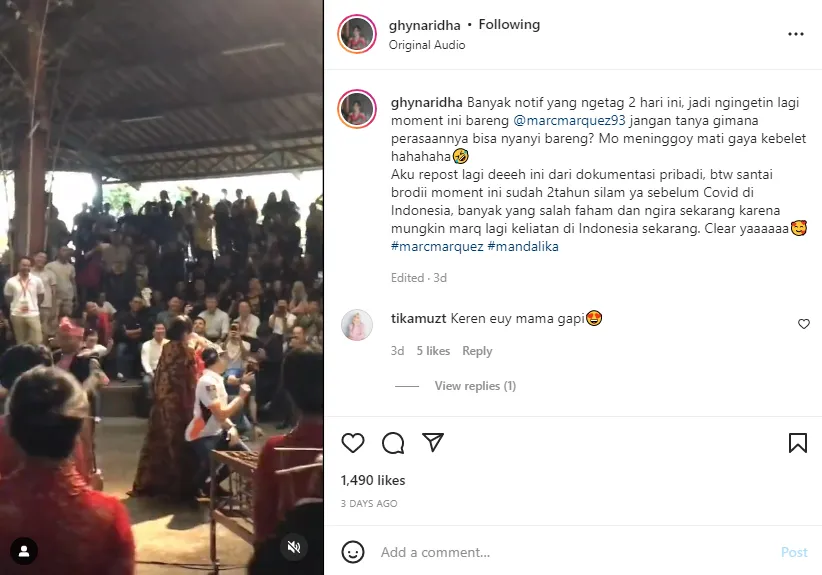 Pesona Ghyna Ridha Instagram