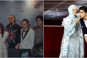 9 Potret kedekatan Mulan Jameela bareng Al, El, Dul, manggung bareng