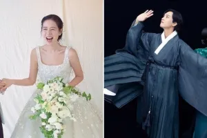Ratu drakor, ini 7 beda gaya Son Ye-jin & Park Shin-hye jadi pengantin