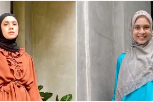 Tips kompak Nycta Gina di momen Lebaran, pilih outfit senada