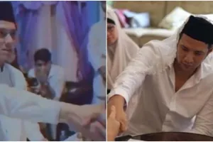 Momen 9 seleb menikah siri, Aditya Zoni sederhana di rumah