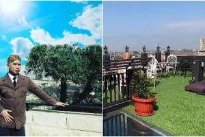 11 Penampakan rooftop rumah Ahmad Dhani, dilengkapi kolam renang
