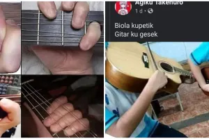 11 Momen absurd orang main gitar ini aksinya bikin dahi berkerut