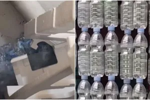 Sulap limbah botol air mineral jadi tirai, potretnya bikin takjub