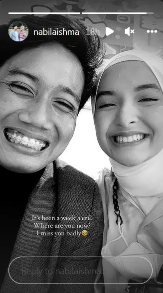 pacar Eril Nabila Ishma © Instagram/@nabilaishma pacar Eril Nabila Ishma © Instagram/@nabilaishma