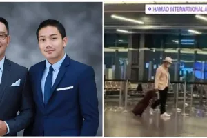 Potret pilu Ridwan Kamil tertunduk di bandara saat pulang ke Indonesia