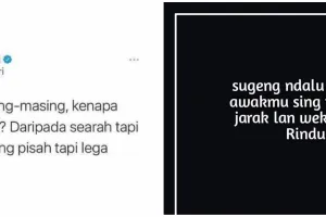 95 Kata-kata galau karena cinta, baper tapi lucu