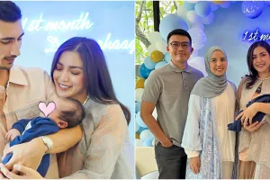 11 Potret perayaan satu bulan anak Jedar, nama baby terungkap