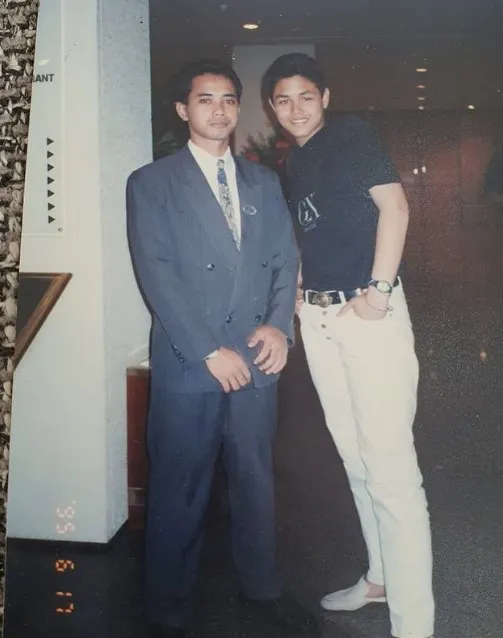 Foto lawas Ivan Gunawan saat jadi pacar Rossa © Instagram
