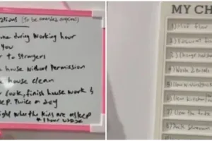 Majikan ini tulis 12 aturan untuk ART, pakai HP maksimal 1 jam