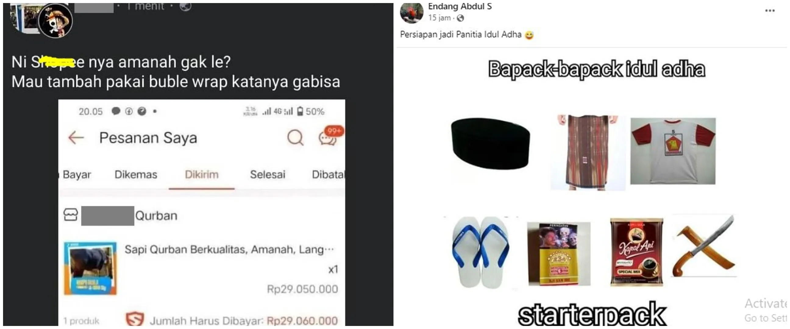 13 Status absurd menjelang kurban di Facebook ini nggak habis pikir