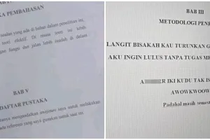 11 Tulisan kocak di skripsi ini isinya bikin nggak habis pikir