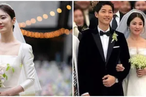 Punya model mirip, intip 9 beda gaun Song Hye-kyo dan Jang Na-ra