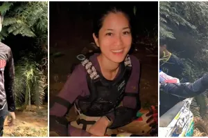 11 Momen Darius Sinathrya & geng offroad motor, nikmati nasi bungkus