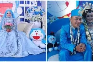 11 Potret konsep pernikahan bertema Doraemon ini bukti fans sejati