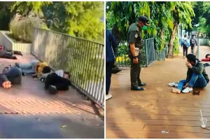 ABG Citayam Fashion Week tidur di emperan, ditertibkan Satpol PP