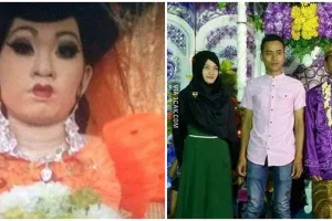 13 Potret makeup pengantin gagal ini bikin elus dada