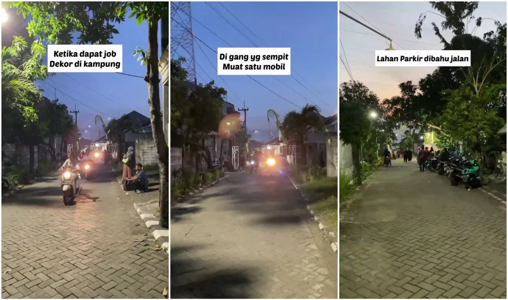 dekorasi di gang kampung © TikTok dekorasi di gang kampung © TikTok