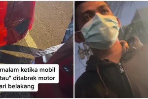 Pria kembalikan uang ganti rugi usai mobilnya ditabrak, bikin salut
