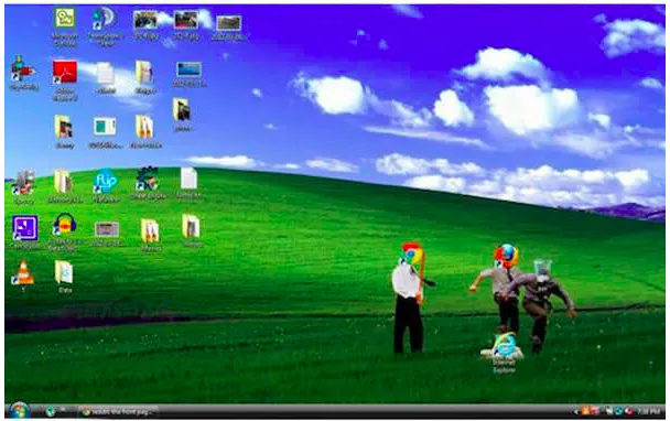 wallpaper nyeleneh komputer © berbagai sumber