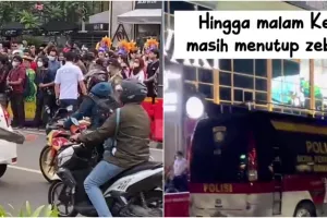 9 Penampakan zebra cross Citayam Fashion Week usai diblokade polisi