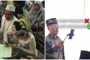 Potret penghulu berparas tampan ini viral, tamu kondangan salah fokus