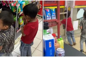 Tak tega lihat bocah cuma tonton mainan, aksi pegawai toko ini mulia