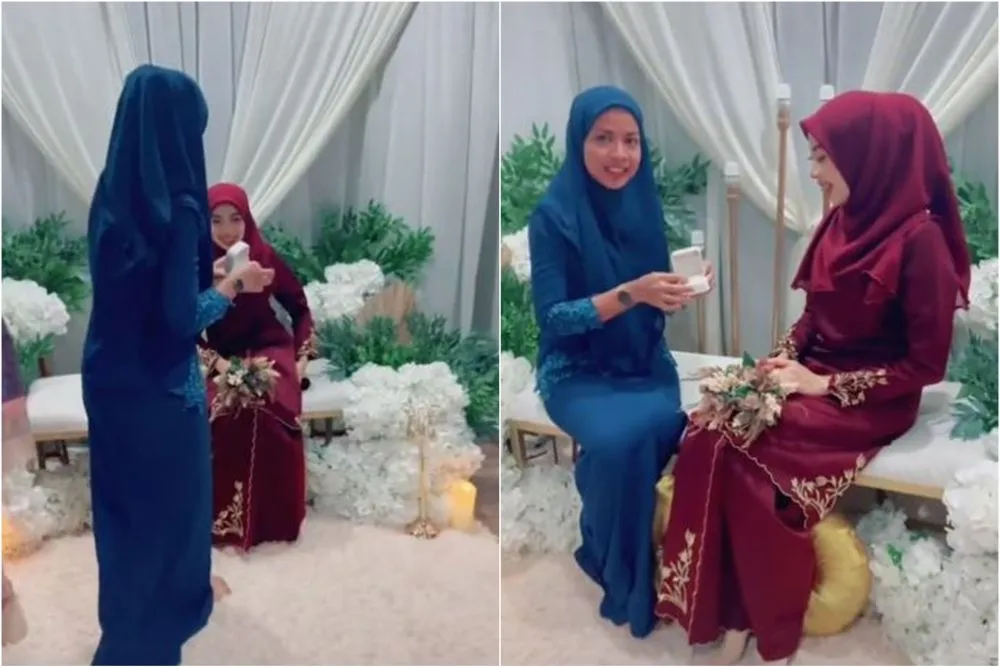 wanita antar mantan suami nikah lagi © TikTok wanita antar mantan suami nikah lagi © TikTok