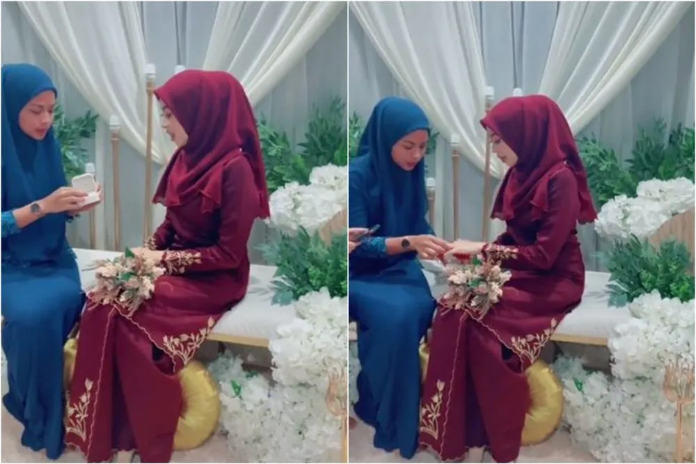 wanita antar mantan suami nikah lagi © TikTok wanita antar mantan suami nikah lagi © TikTok